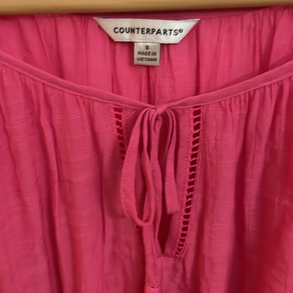 🎁NWT Counterparts Pink Wide Sleeve Blouse - Picture 4 of 7